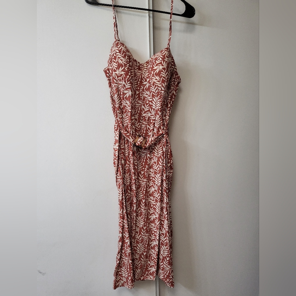 Women's Brown Patterned Dress